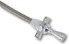 Lokar Flexible Braided Stainless GM TH350/400 Transmission Dipstick, Firewall Mount (LOK-TD-3350400FM)