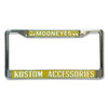 Mooneyes Kustom License Plate Frame, Yellow