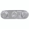 Vintage Air Upgrade 3-Knob Gen IV ProLine™ Oval Horizontal Control Panel, Polished Finish