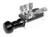 3-Position Headlight Switch, Art Deco Knob, Black Anodized
