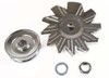 RPC GM/Ford Single Groove Pulley and Fan, Chrome