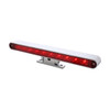 United Pacific  10 LED Split Function 3rd Brake Light w/ Chrome Swivel Pedestal Base - Red LED/Red Lens