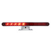 United Pacific  10 LED Split Function 3rd Brake Light w/ Chrome Swivel Pedestal Base - Red LED/Red Lens