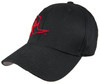 Clay Smith Cams Mr. Horsepower Red Outline FlexFit Black Hat - S/M