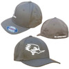 Clay Smith Cams Mr. Horsepower Silver Outline FlexFit Gray Hat - L/XL