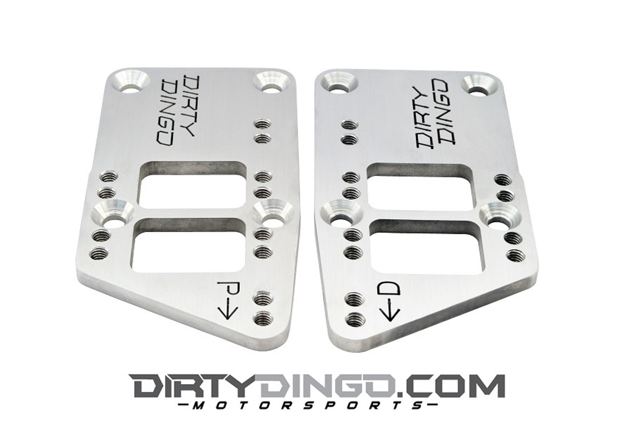 Dirty Dingo Double-D Billet 3/8 LS Adapter Plates, Aluminum