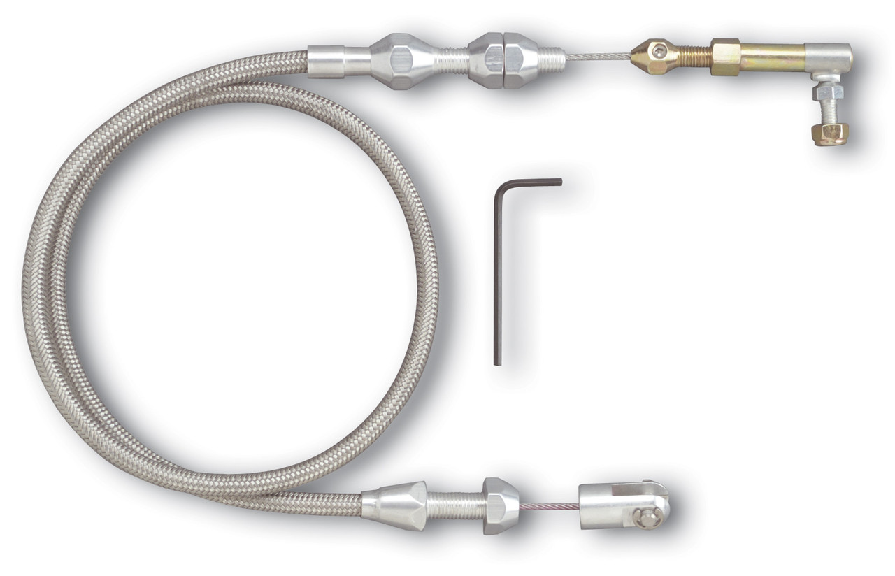 Lokar 36" Universal Throttle Cable, Stainless (LOK-TC-1000HT36)