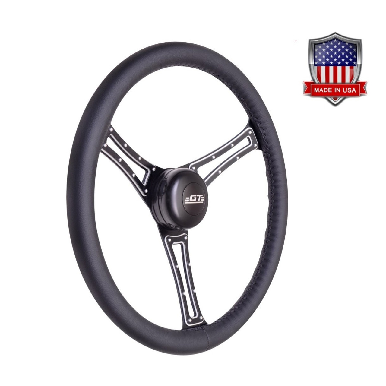 GT Performance GT3 Pro-Touring Autocross Wheel, Black Leather