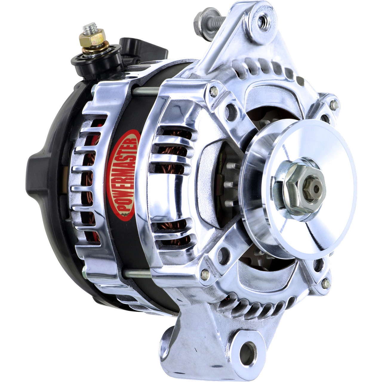 Powermaster GM 1-Wire 175 Amp Alternator, Chrome