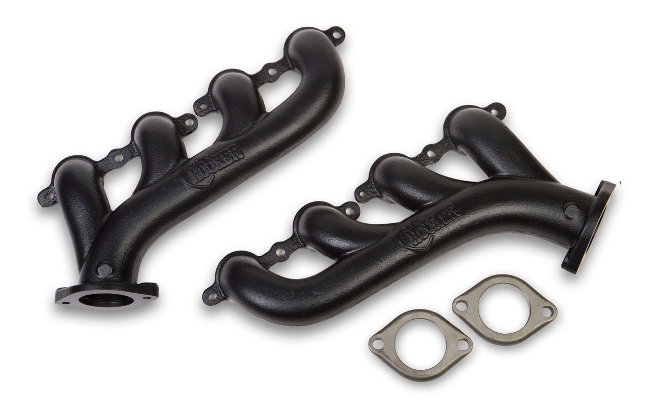 Hooker Exhaust Manifolds, GM LS w/ 2.25" Outlet, Black