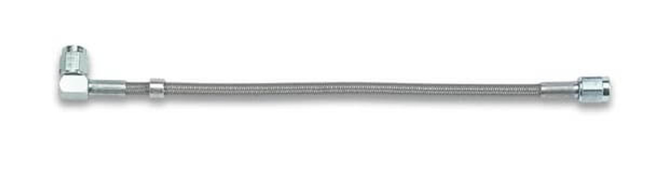 Earl's Stainless Steel Braided Flexible Brake Hose Straight -3AN Female To 90 Degree -3AN Female, 12"