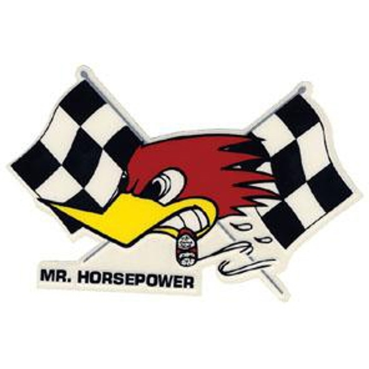 Clay Smith Cams Mr. Horsepower with Flags Decal