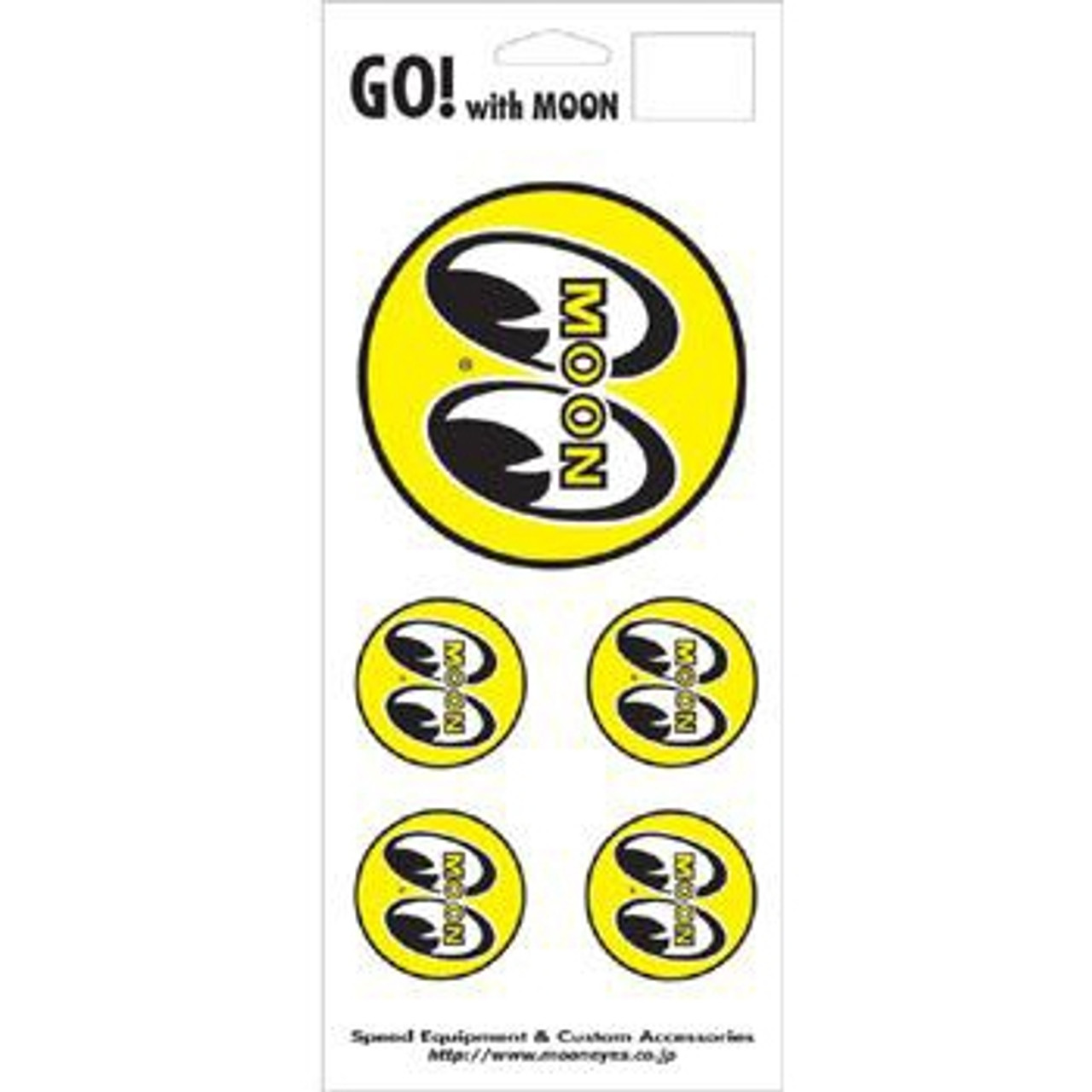 Mooneyes 5 Eyeball Logo Decals