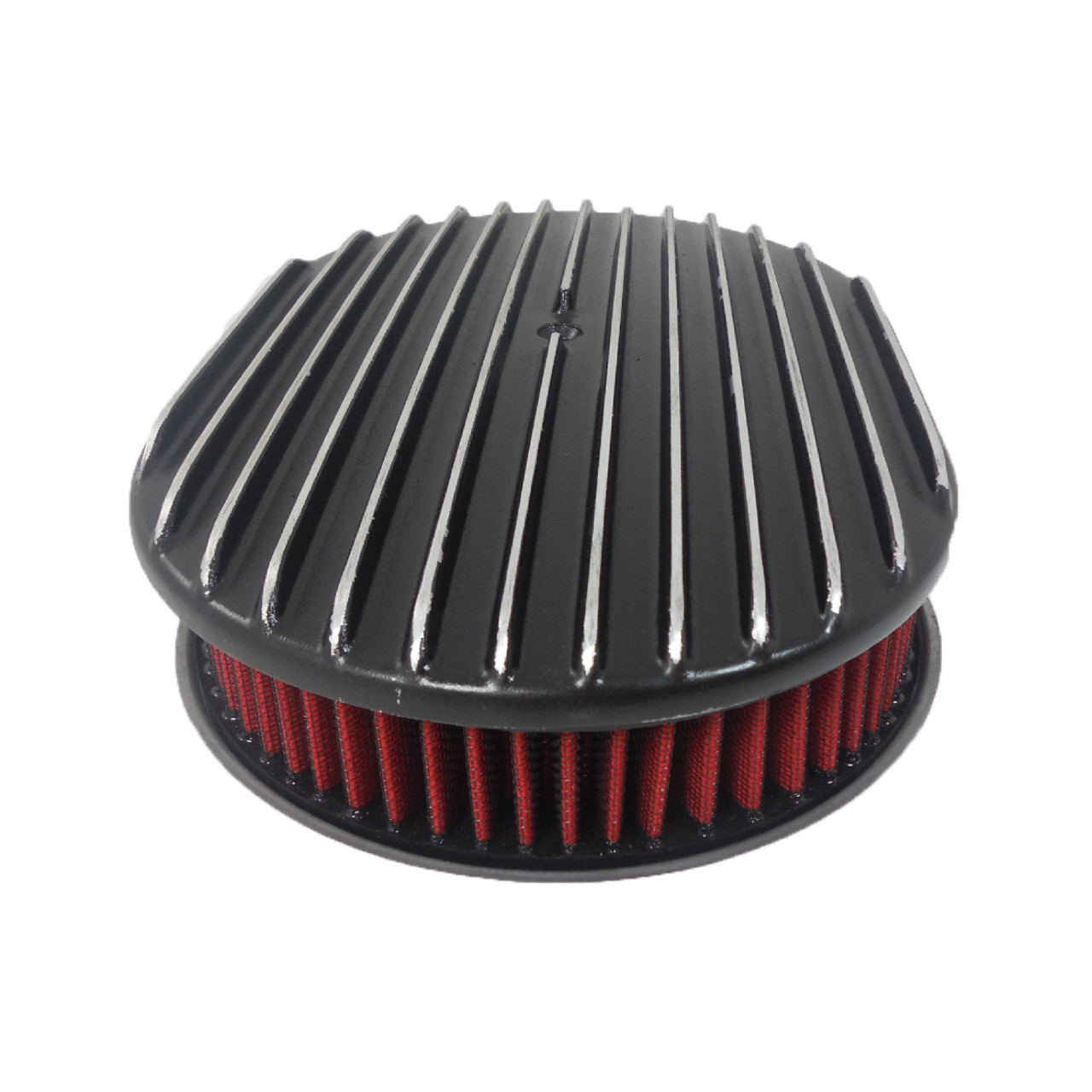 RPC 12"X2" Full Finned Aluminum Air Filter Set, Black