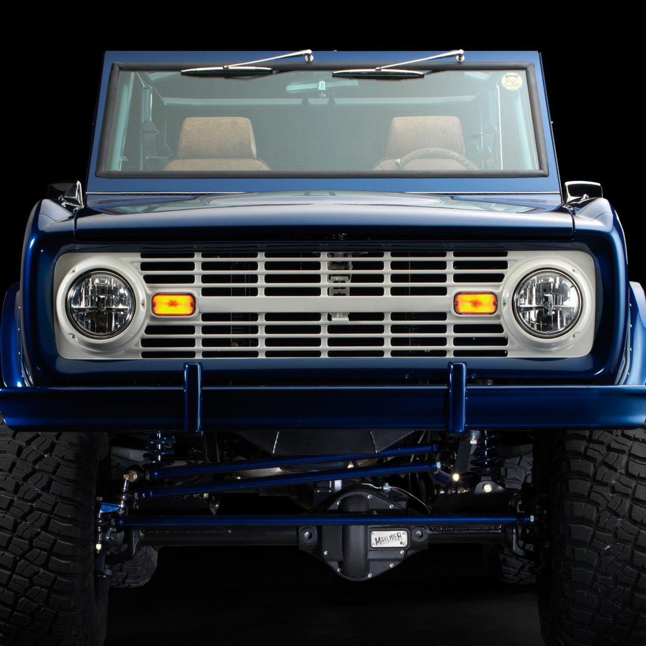 United Pacific Black Grille Without Lettering For 1966-68 Ford Bronco