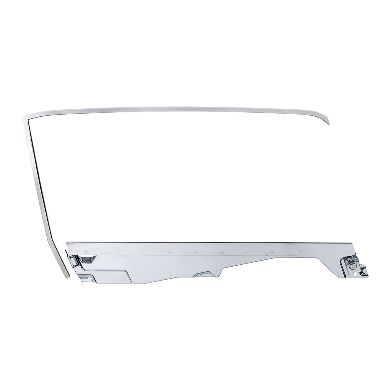 United Pacific Door Glass Frame and Channel Kit For 1964.5-66 Ford Mustang Convertible - R/H