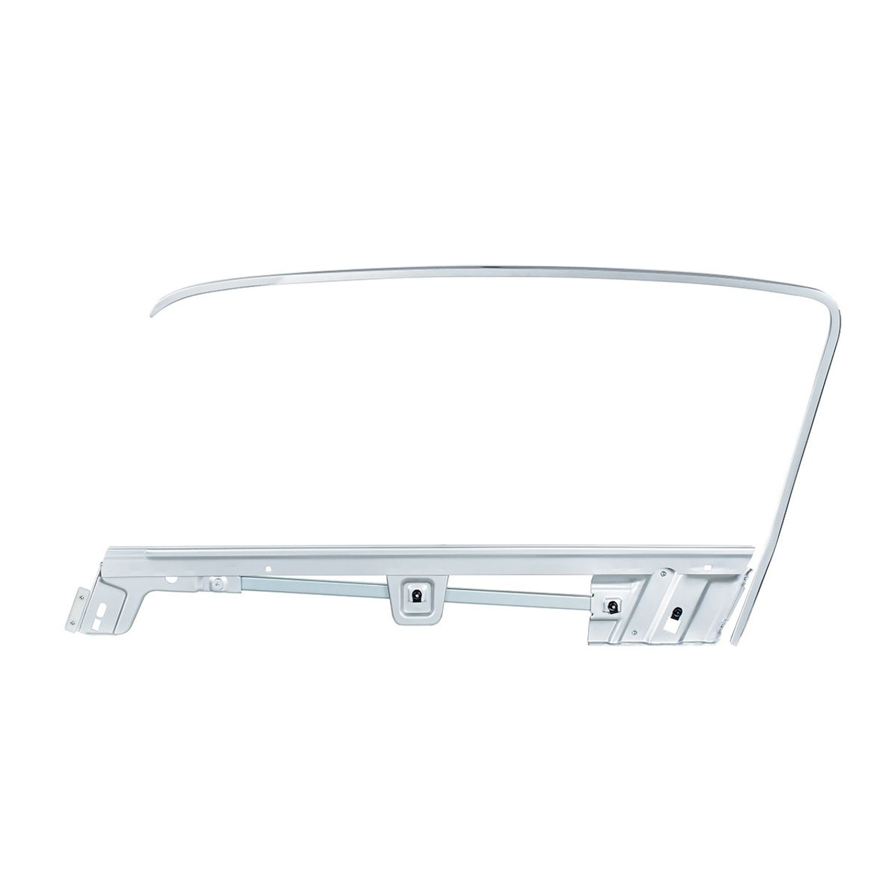 United Pacific Door Glass Frame Kit For 1967-68 Ford Mustang Fastback - L/H