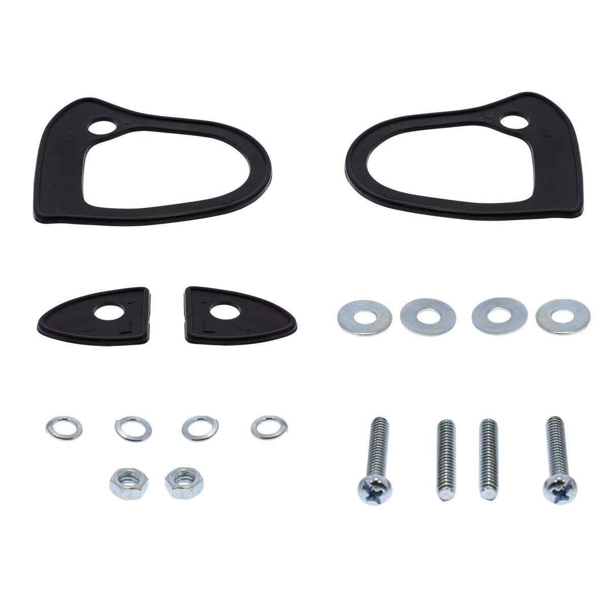 United Pacific Chrome Outside Door Handle Set For 1966-77 Ford