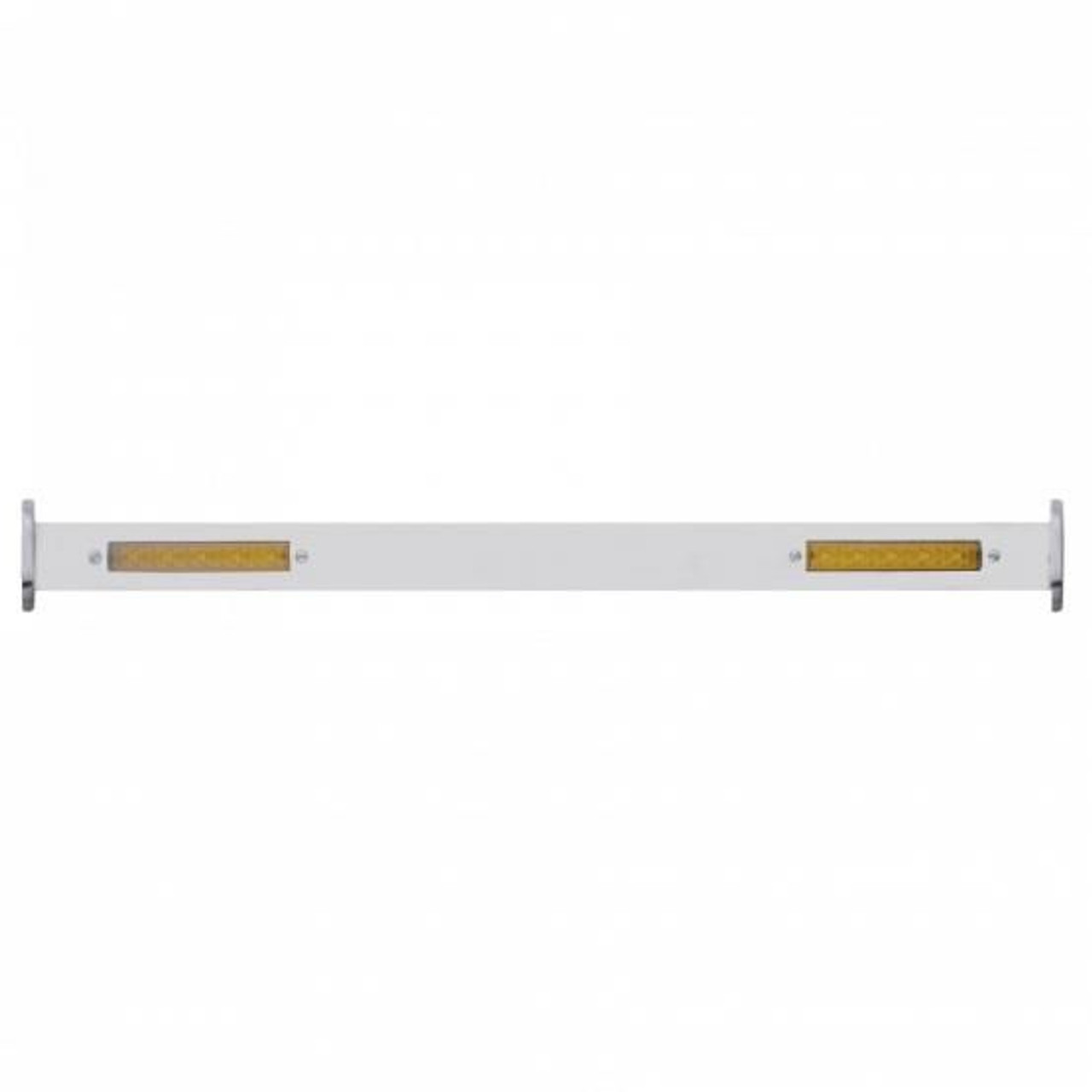 United Pacific Polished SS Spreader Bar w/LED Turn Signals, Front For 1932 Ford Car & Truck