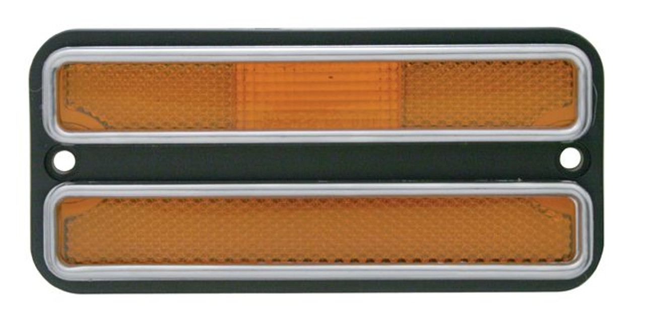 United Pacific  Deluxe Side Marker Light With Stainless Steel Trim, For 1968-72 Chevy & GMC Truck