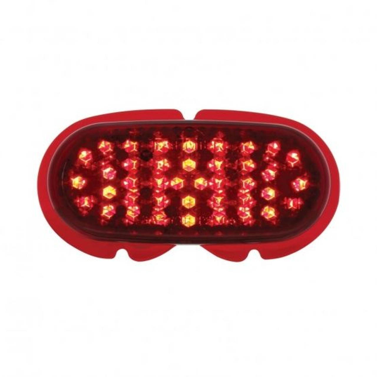 United Pacific  40 LED Tail Light Lens For 1942-48 Ford Car - RED LED/Red Lens