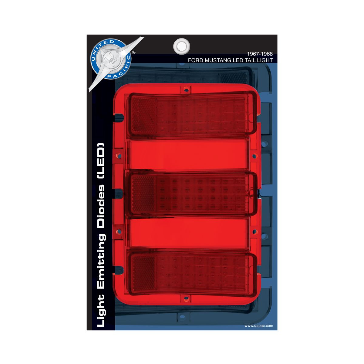 United Pacific 84 LED Tail Light Lens For 1967-68 Ford Mustang