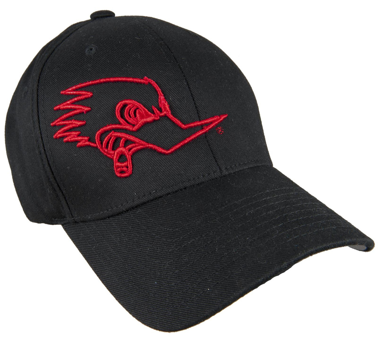 Horsepower Hat Cams Black Arizona - FlexFit - S/M Red Outline Clay Smith Vintage Mr. of Parts