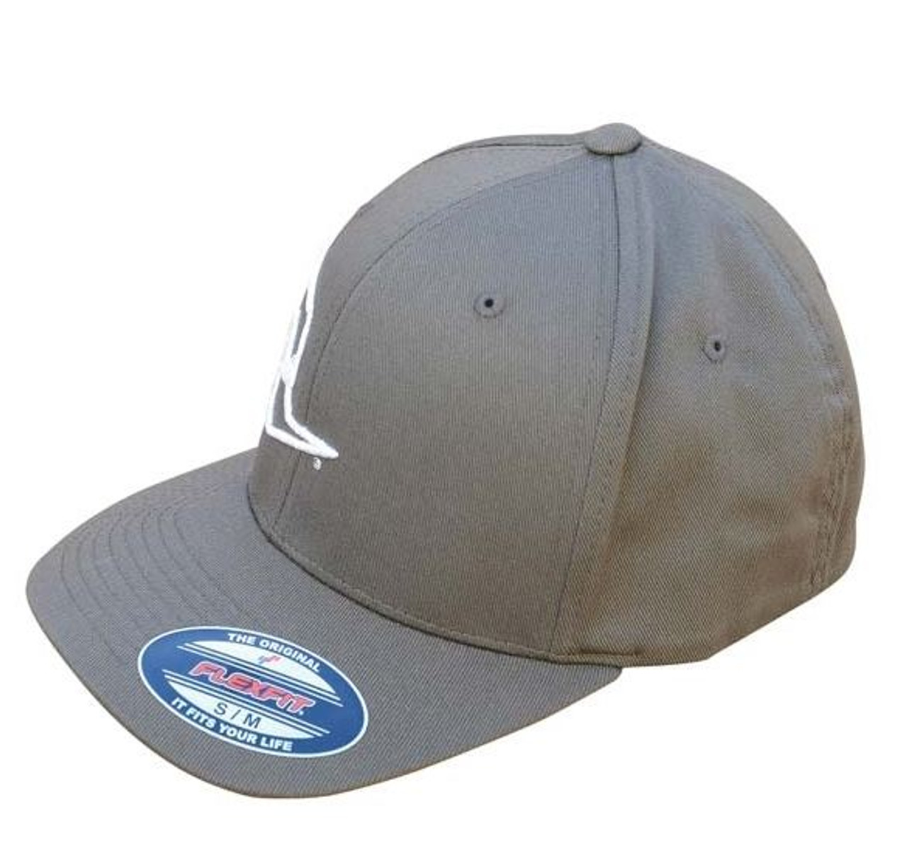 Clay Smith Cams Mr. Horsepower Silver Outline FlexFit Gray Hat - L/XL