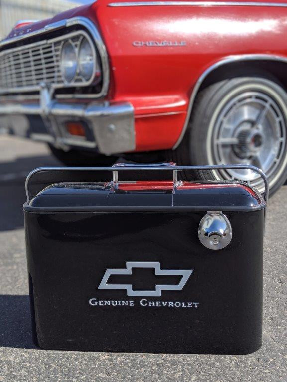 Vintage Chevrolet Beverage Cooler, Black Vintage Parts of Arizona