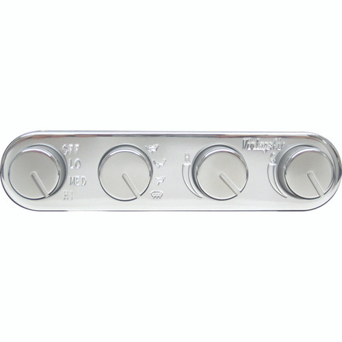 Vintage Air Gen II Streamline 4-Knob Control Panel, Polished Finish