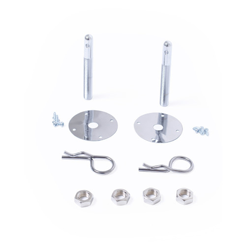 RPC Steel Hair Pin Style Hood Pin Set, Chrome