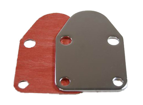 RPC SBC Fuel Pump Block-Off Plate, Chrome