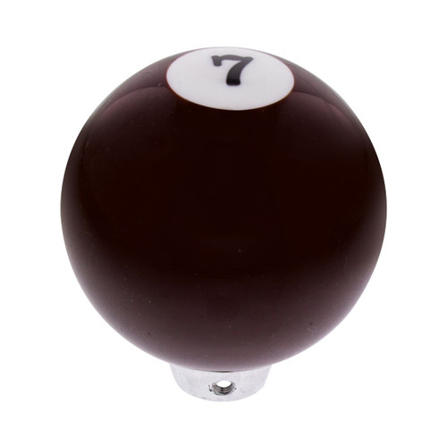 United Pacific Number "7" Pool Ball Gearshift Knob - Gloss Maroon