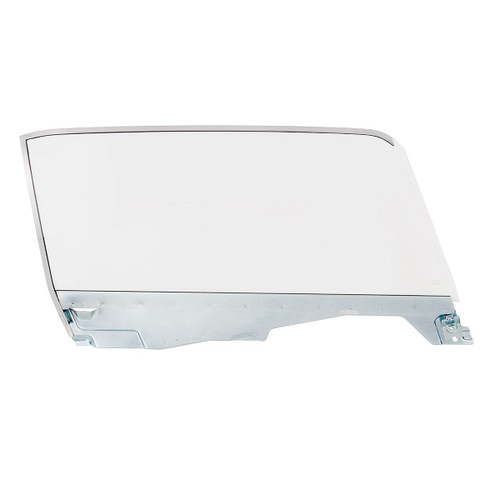 United Pacific Untinted Door Glass Assembly For 1964.5-66 Ford Mustang Convertible - R/H