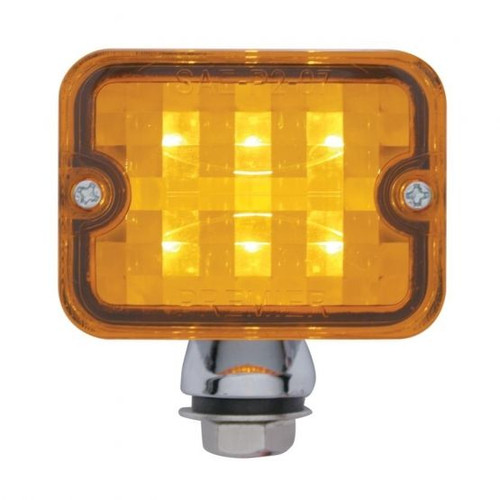 United Pacific  6 LED Medium Rod Light - Amber LED/Amber Lens