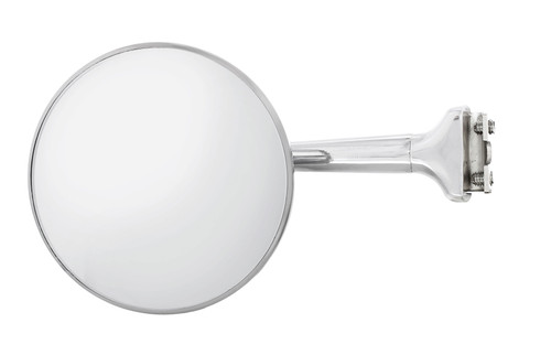 United Pacific  4" Stainless Steel Peep Mirror w/Chrome Straight Arm And Convex Mirror Glass