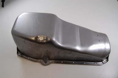 1955-79 Small Block Fits Chevy Raw Oil Pan Left Side Dipstick