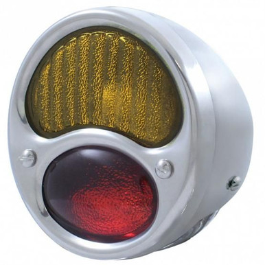 栄光社 エーワン号 昭和実用車 ☆砲丸ライト タイヤチューブ新品交換済 United Pacific 6V Tail Light w/Stainless Steel Housing For 1928-31
