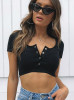 Buy Cheap Short Sleeve Crop Top Elegant Plain Basic Debardeur Tank Under 10