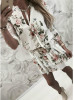 Buy Cheap Floral Print Boho Style Long Sleeves Chiffon Beach Dress Under 20