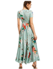 Shop 2020 Floral Print Button Up Split Flowy Party Maxi Dress Under