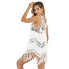 Sexy Cutout Vest Skirt Hand Hook Stitching Tassel Beach Cover Sexy Cutout Vest Skirt Hand Hook Stitching Tassel Beach Cover