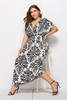 Summer Sexy Printed Women's Fashion Plus Size National Style Dress