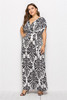Summer Sexy Printed Women's Fashion Plus Size National Style Dress