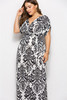 Summer Sexy Printed Women's Fashion Plus Size National Style Dress