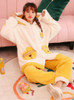 Shop Lovely Women White Cat Bell Suit Thickened Coral Fleece Long Robe Under 44