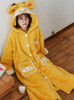 Shop Cheap Yellow Cute Cow Coral Velvet Robe Thick Long Sleepwear Under 34