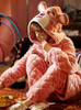 Shop 2021 Pink Bear Thickened Warm Coral Fleece Two-Piece Pajamas Under 73