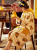 Shop 2021  Coral Velvet Little Yellow Duck Hooded Flannel Bathrobe Pajamas Under 48