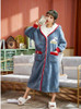 Shop 2021 Coral Fleece Warm Pajamas Bathrobe Letter Stitching Pajamas Under 52